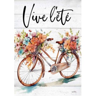 Vive l'été Bicyclette fleurie