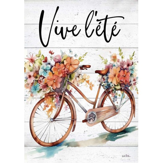 Vive l'été Bicyclette fleurie