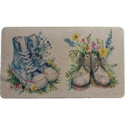 Chaussures et fleurs sauvages , Tapis intérieur