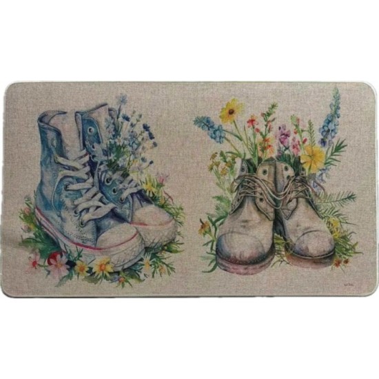 Chaussures et fleurs sauvages , Tapis intérieur