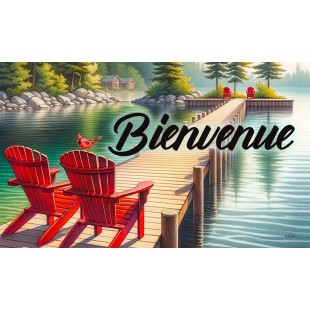 Bienvenue-Chaise Adirondack sur le lac Arrivage...