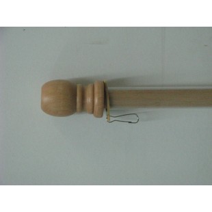 Pole en Bois 60'' avec Anti-roulement