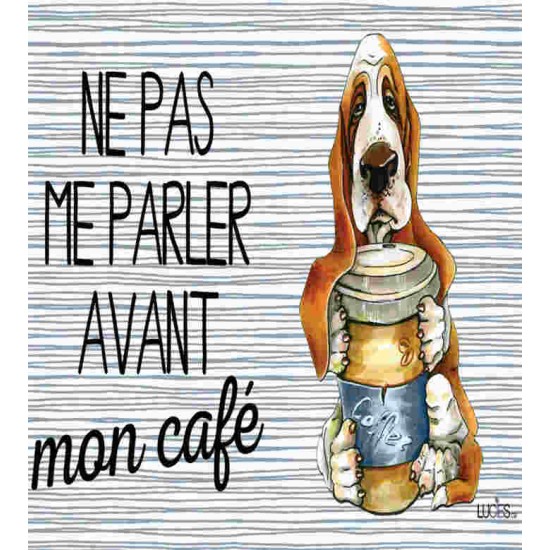 Ne pas me parler avant mon café Lavette suédoise