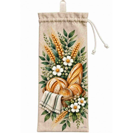  Sac à pain / Panier de pain fleurie