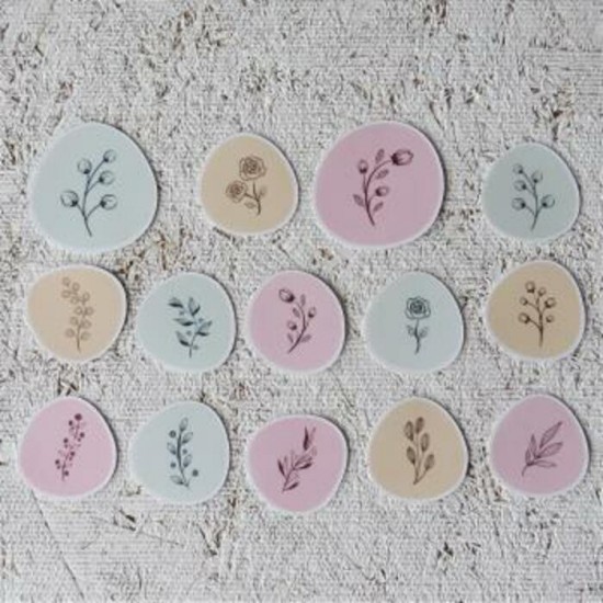 pastilles fleurs