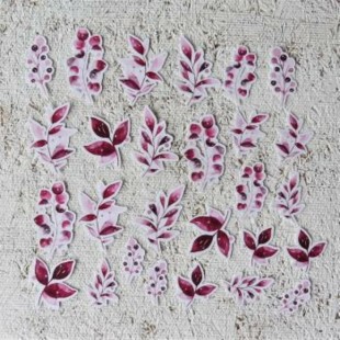 feuillage rose