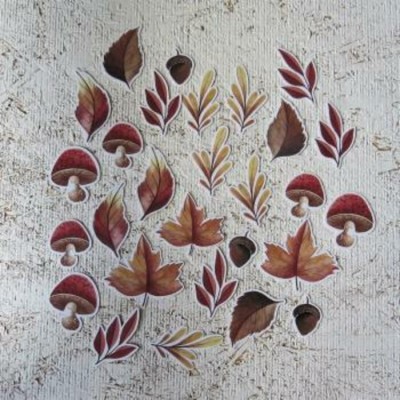 NOV2020D4- Découpes feuilles bourgognes