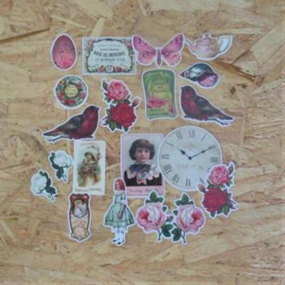 AV2021-5 Découpes vintage rose