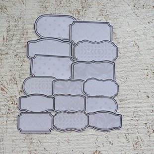 4JAN25D- Étiquettes blanc sur blanc