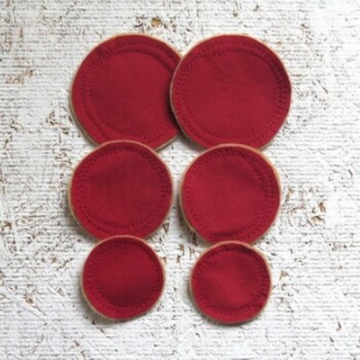 2SEPT25T- Cercles rouge/kraft