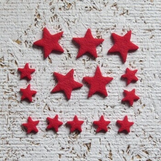 7SEPT25Fimo- Étoiles rouge (texture sable)