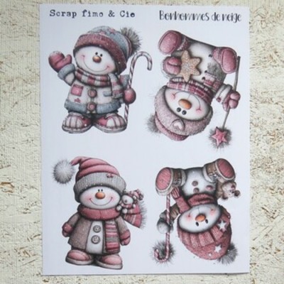 7DEC25PD- Bonhomme de neige