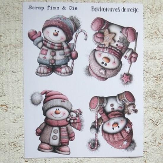 7DEC25PD- Bonhomme de neige