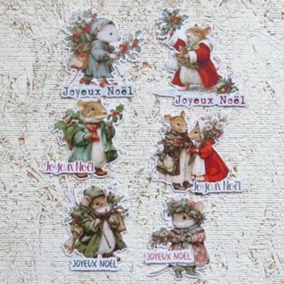 24DEC25D- Souris de Noël vintage