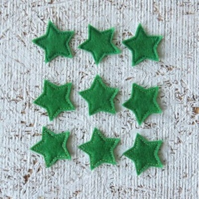 20MA26B- Étoiles brodées Vert/vert 20MA26B- Étoiles brodées Vert/vert