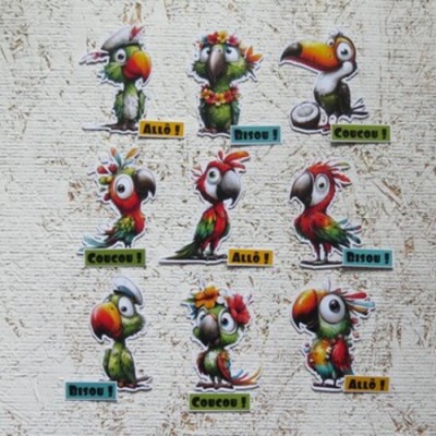 5JN26-ATC- Mini Perroquets