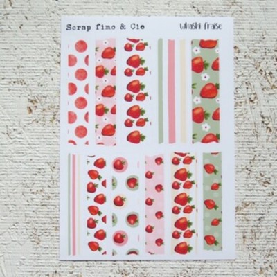 22JN26-AC- Washi Fraise