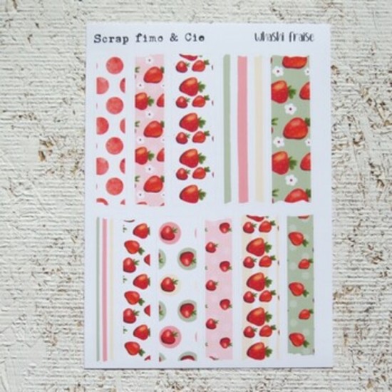 22JN26-AC- Washi Fraise