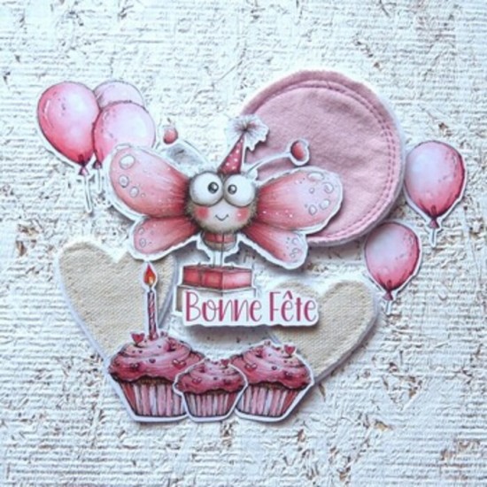 13AU26MC- Bonne Fête (Papillon)