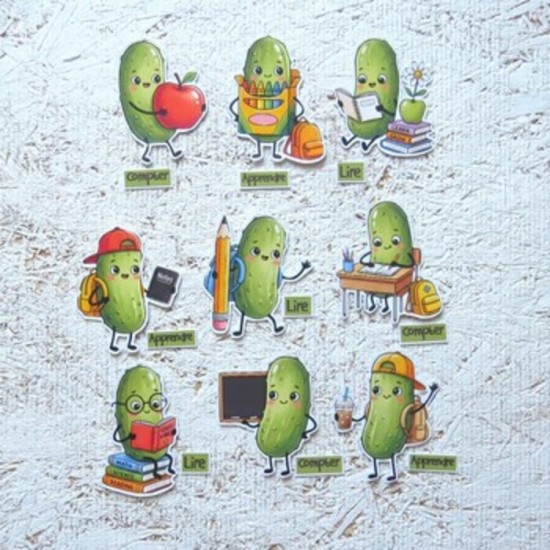 4SEPT26ATC- Mini cornichon scolaire