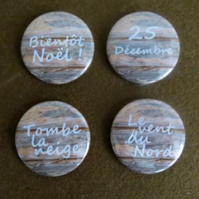 Badge avec mots- Collection éphémère