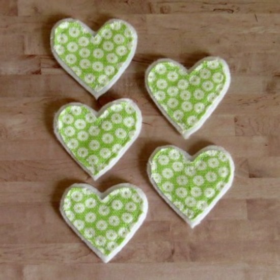 coeurs vert-lime collection amour