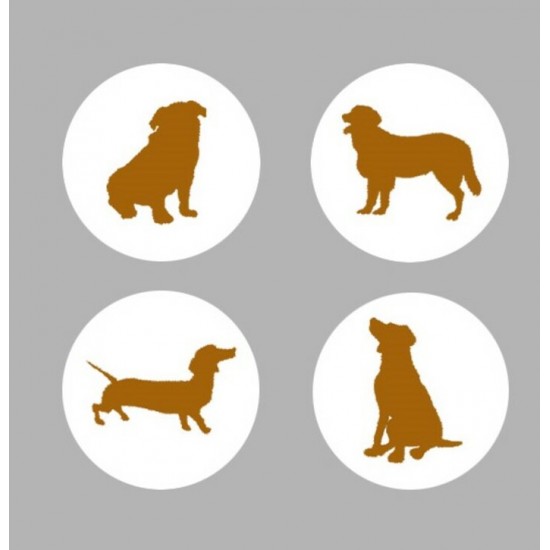 Avr2018b21- Silhouette chien (petit badge)