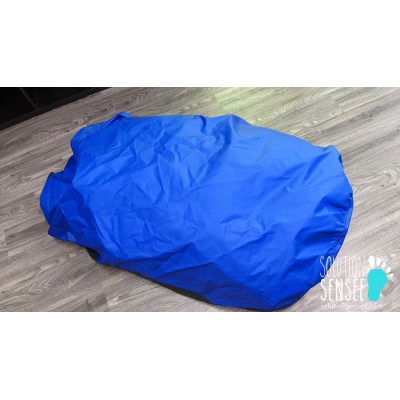 Housse protectrice essuyable et imperméable avec piqué intégré pour sac de pois beanbag en denim