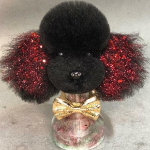 Perruque Noire pour tête modeldog 