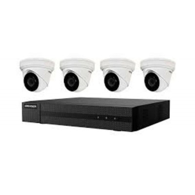 Ensemble 4K Hikvision à 4 canaux avec 4 caméras...