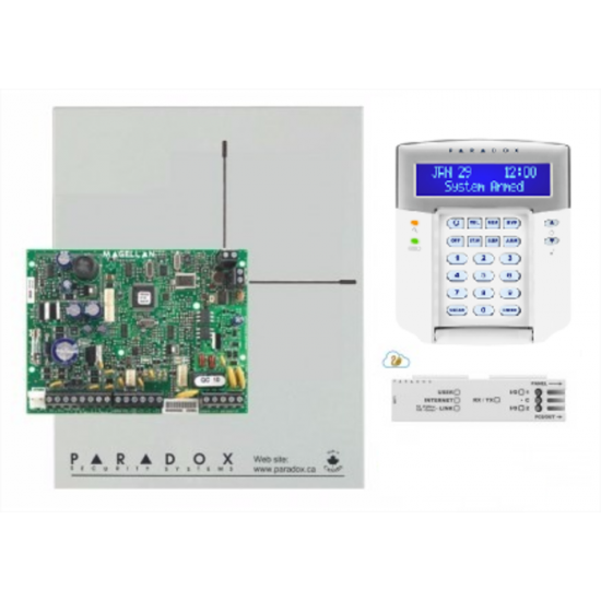 Ensemble Paradox MG5050+ avec clavier K32LCD+ et module internet IP150 / IP180