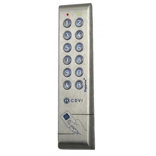 CDVI KCPROXWLC26 Clavier et lecteur de carte de proximité Wiegand multi-technologies, 125 KHz