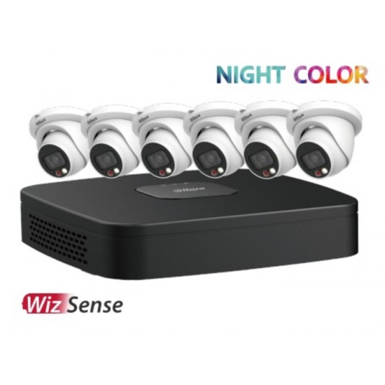 Dahua N484E62C (1) NVR 4K à 8 canaux PoE, (6)...