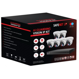 SF-8CH-KIT / Ensemble 6 caméras IP 6MP Blanc /...
