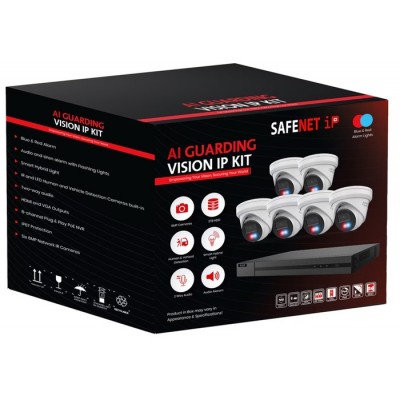 SF-8CH-KIT / Ensemble 6 caméras IP 6MP Blanc /...