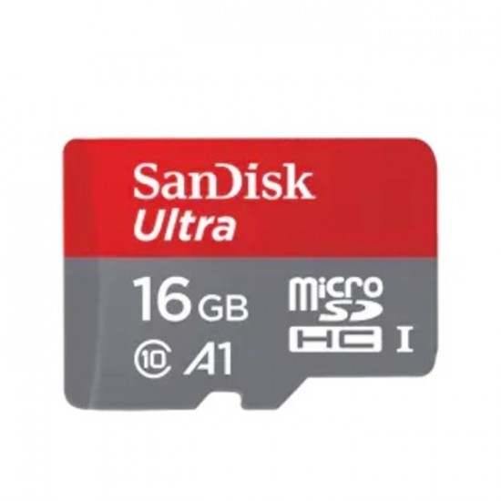 SanDisk Ultra 16Gb carte mémoire pour enregistrement vidéo et son de votre caméra surveillance.