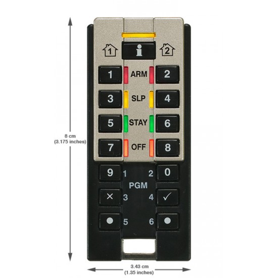 REM3 Télécommande et clavier sans fil bidirectionnel 433Mhz PARADOX