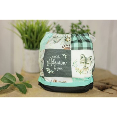 Couche lavable à poche  Lya Woodland plaid...