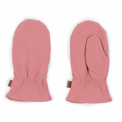 Mitaines en jersey rose Nanö