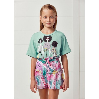 Jupe culotte lilas Mayoral
