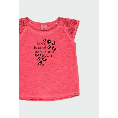 T-shirt couleur framboise Boboli