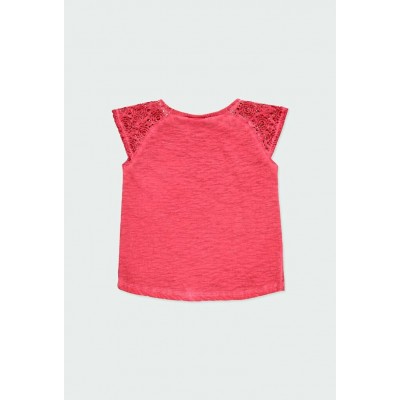 T-shirt couleur framboise Boboli