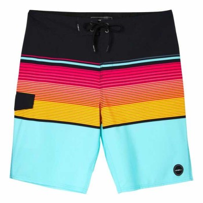 Boardshort Lennox turquoise à rayures O'Neill