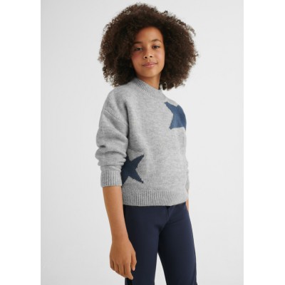 Pull gris étoiles Mayoral