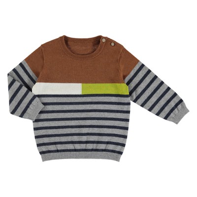 Pull cacao à rayures Mayoral