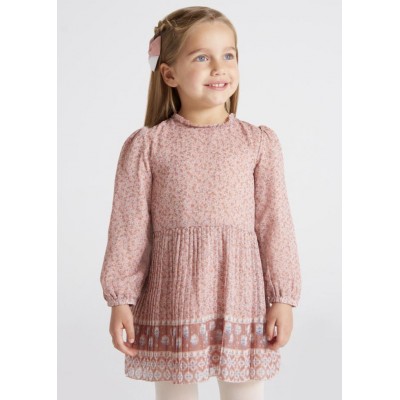 Robe plissée rosée Mayoral