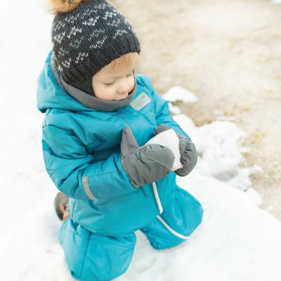 Tuque d'hiver avec cordon charbon Perlimpinpin