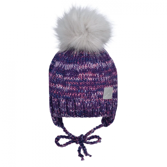 Tuque d'hiver avec cordon multi-couleur Perlimpinpin