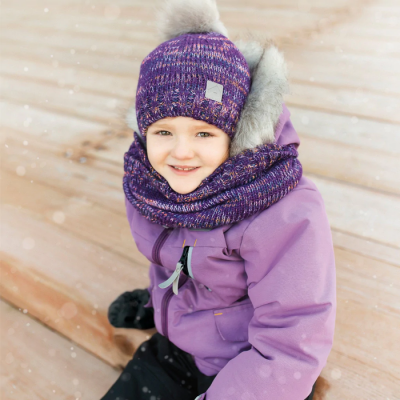 Tuque d'hiver avec cordon multi-couleur Perlimpinpin
