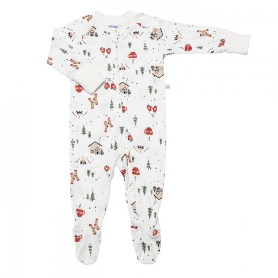 Pyjama en bambou Chalet pour bébé Perlimpinpin